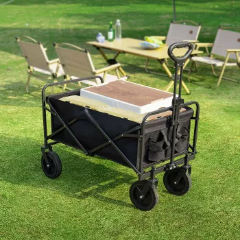 Heavy-Duty Collapsible Utility Wagon: Capacity & Wheels