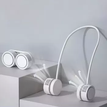 Bladeless Portable Neck Fan: USB Rechargeable Air Cooler
