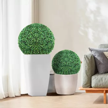 Artificial Plant Ball Styling: Modern Greenery, No Fuss